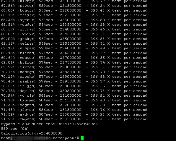 MD5 Decode in action